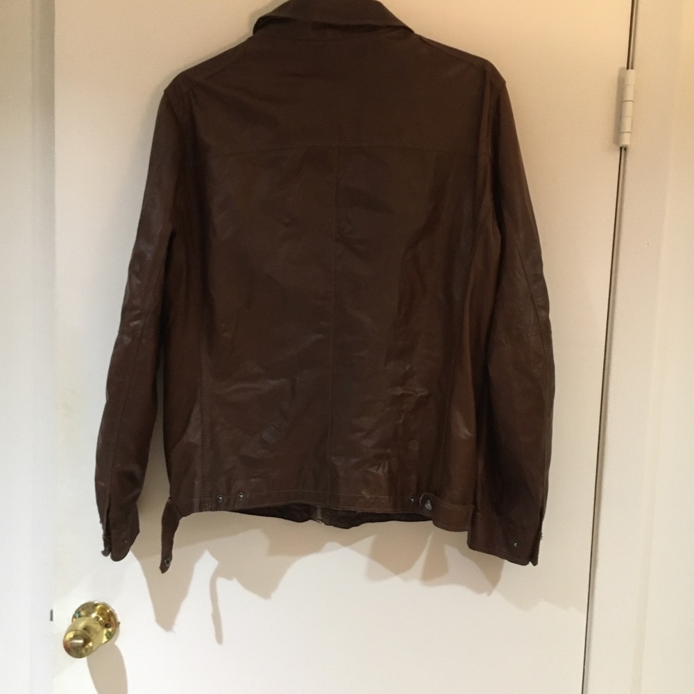 SOLD!! Gimos Soft Brown Italian Leather Jacket. - Picture 5 of 8